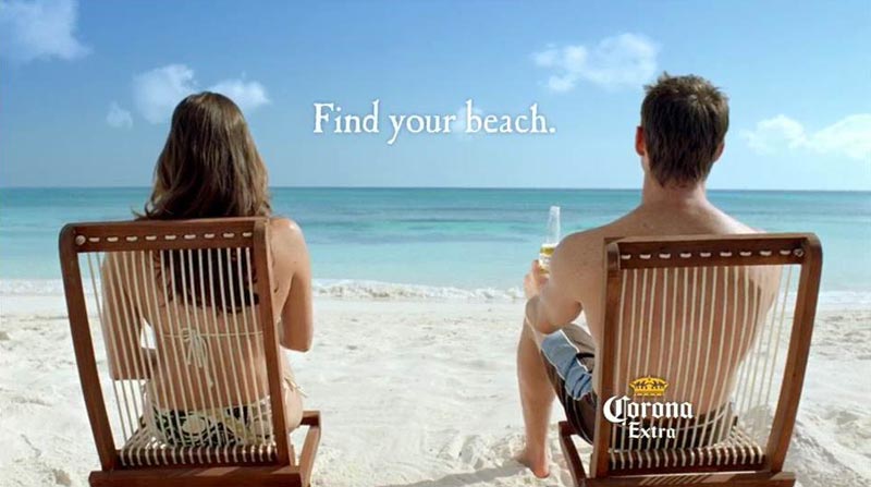brand architecture corona find your beach